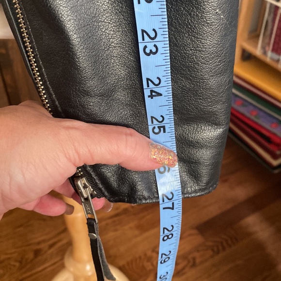 Harley Davidson black leather jacket with fringe, sz L very UNIQUE! - Picture 15 of 16